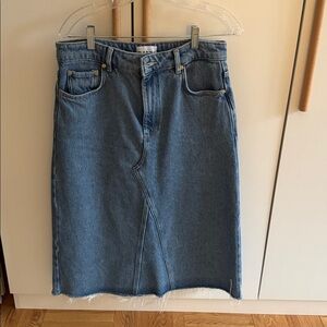 WORN ONCE Ganni Organic Cotton Denim Skirt